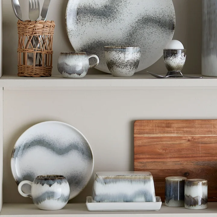 Bloomingville - Paula botervlootje, grijs / veelkleurig