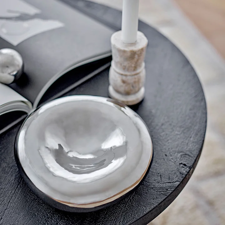 Bloomingville - Shine kom, Ø 18 x 6 cm, zilver