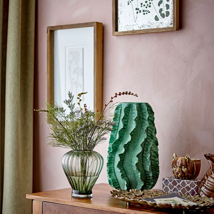 Bloomingville - Mey muurschildering incl. lijst, 30,5 x 48,5 cm, natuurlijke spar