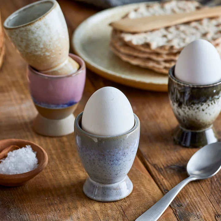 Bloomingville - Paula eierdopje, Ø 5 x 6,5 cm, grijs