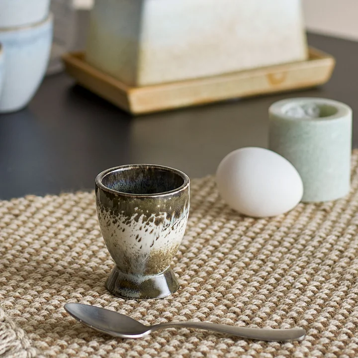 Bloomingville - Paula eierdopje, Ø 5 x 6,5 cm, grijs