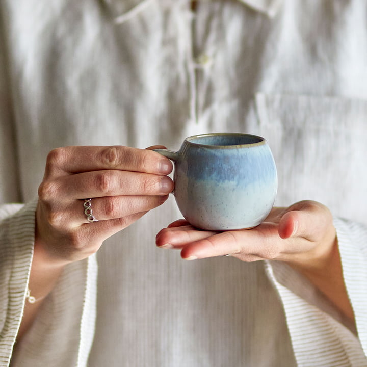 Bloomingville - Paula espressokopje, Ø 7 x 6 cm, blauw