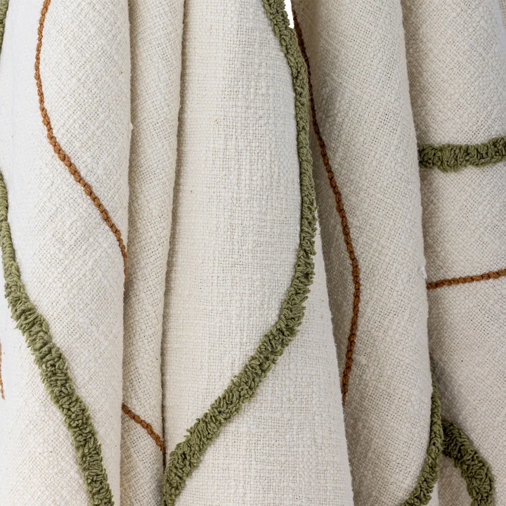 Bloomingville - Osasio deken, 130 x 150 cm, groen