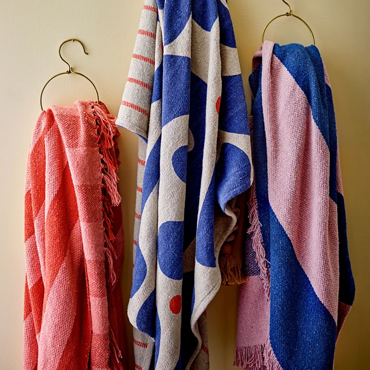 Bloomingville - Frello deken, 130 x 160 cm, oranje