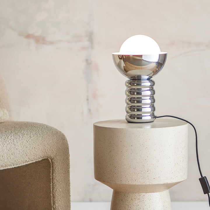 Spike tafellamp, zilver by Bloomingville