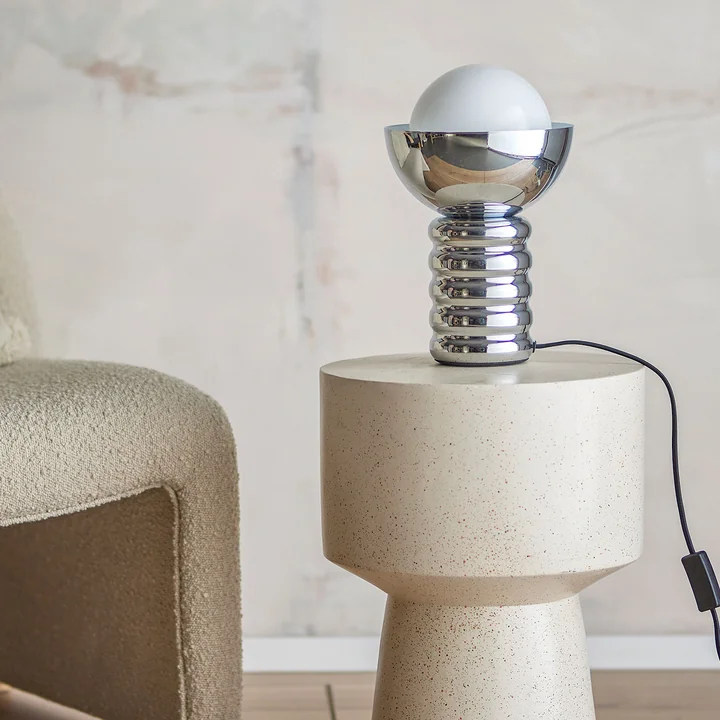 Spike tafellamp, zilver by Bloomingville