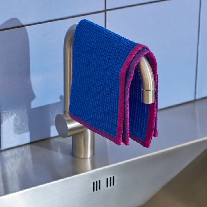 Canteen HAY - Vaatdoeken, blauw / fuchsia
