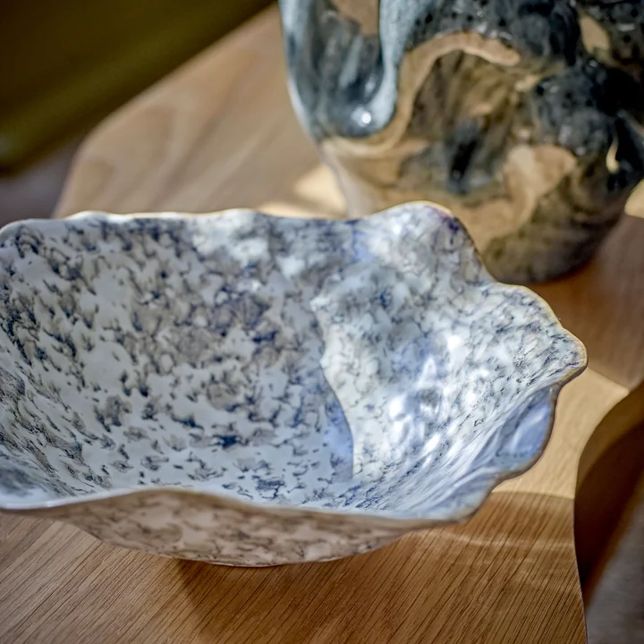 Bloomingville - Lennon kom, Ø 27 x 9,5 cm, grijs