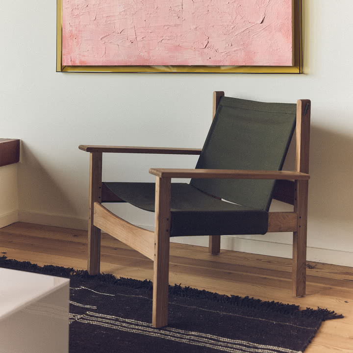 HKliving Explorer Chair -, legergroen