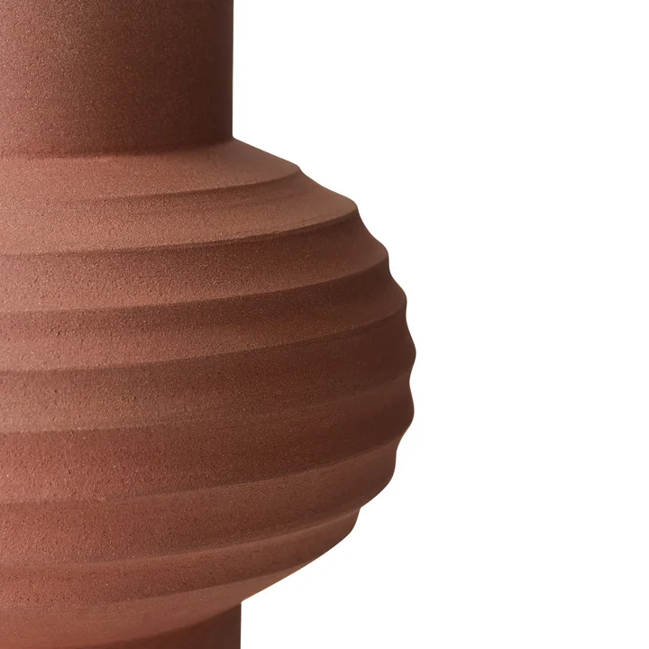 HKliving Handcarved - Terracotta vaas, Bol