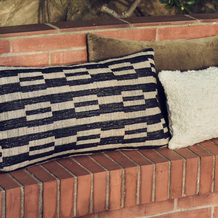 HKliving Natural - Kussen, 70 x 40 cm, monochroom