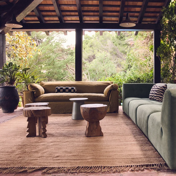 HKliving Outlander - Hennep tapijt, 250 x 350 cm naturel