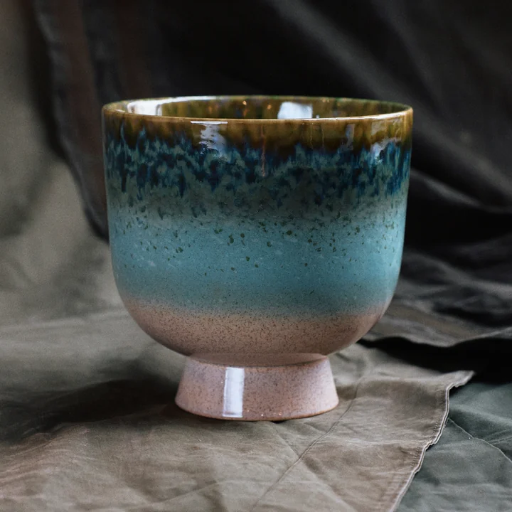 HKliving Retro - Bloempot Ø 20.5 cm, lagune