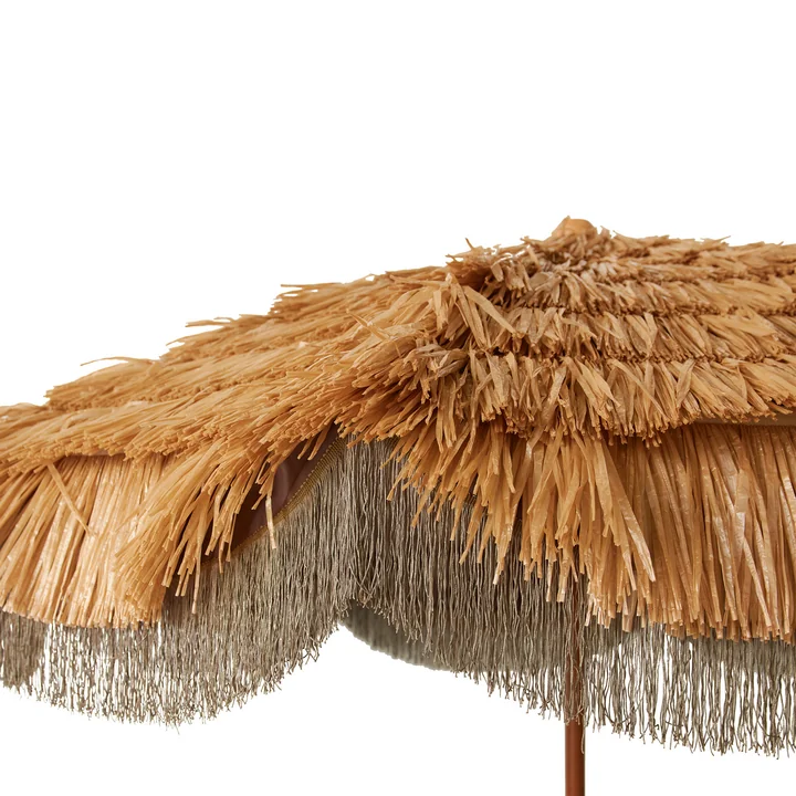 HKliving Serengeti - Parasol, Ø 192 cm, naturel