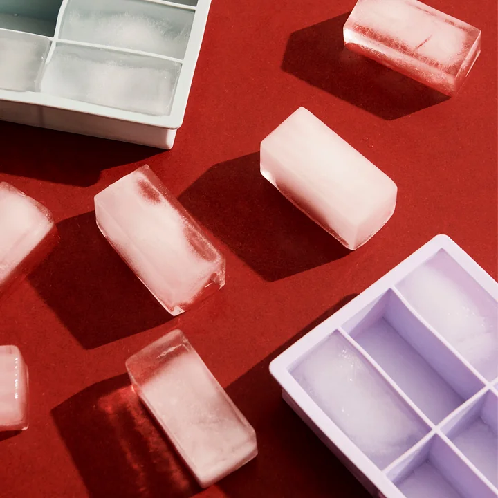 HAY - Siliconen ijsblokjesmaker rechthoekig XXL