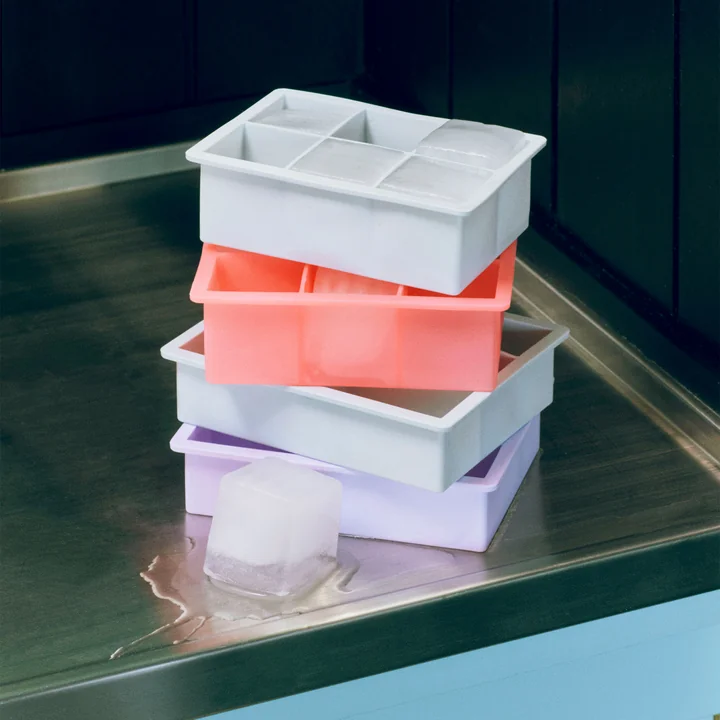 HAY - Siliconen ijsblokjesmaker rechthoekig XXL