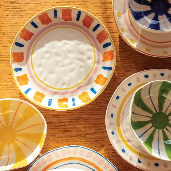 & klevering - Boavista bord Ø 21,5 cm, multi