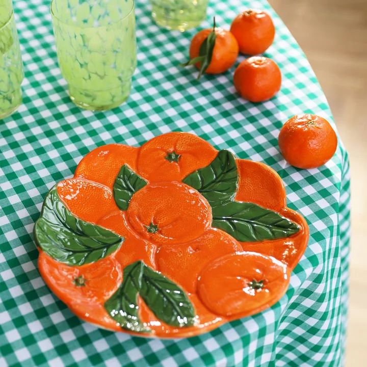 & klevering - Oranje dienblad