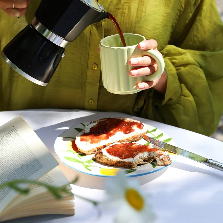 & klevering - Citroen bord takje, Ø 22 cm, veelkleurig