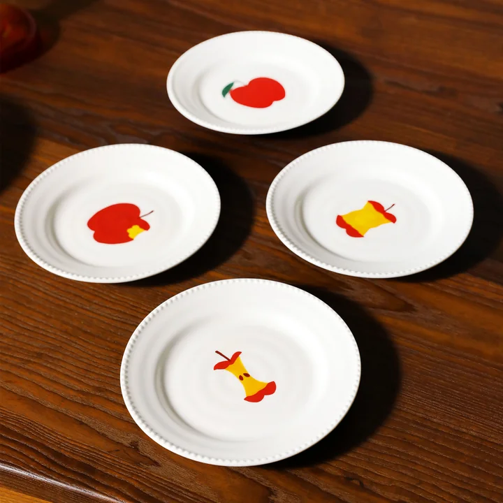 & klevering - Haines bord, Ø 17 cm, veelkleurig (set van 4)