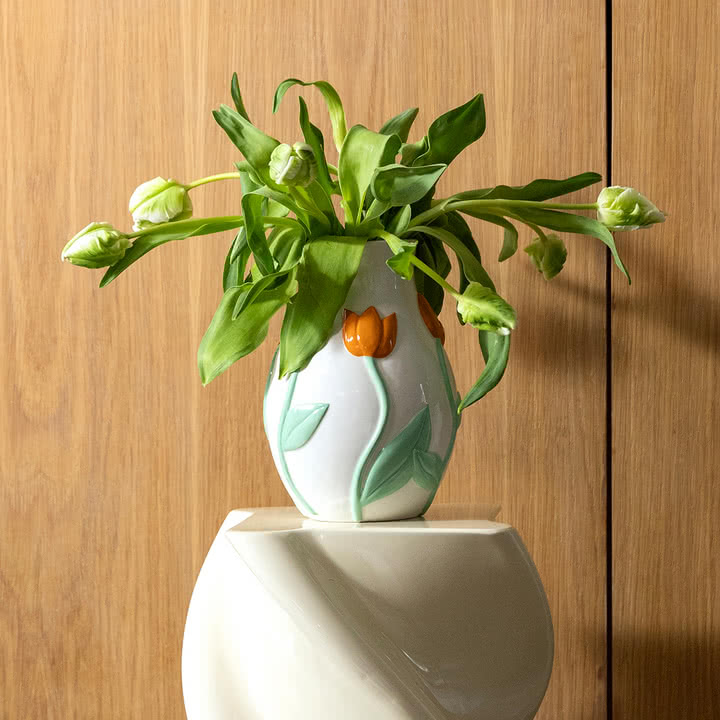 & klevering - Tulpenvaas, klein, veelkleurig