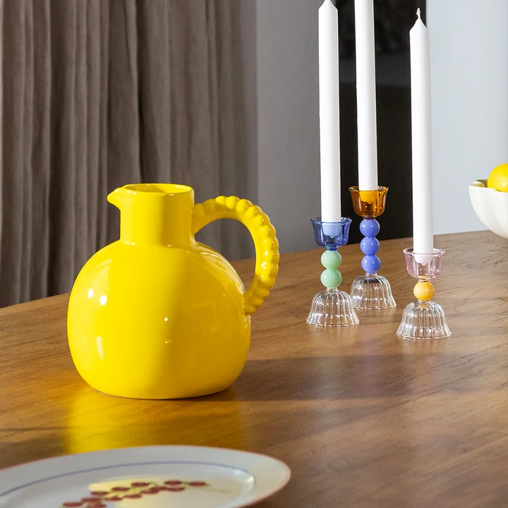 & klevering - Perle karaf, 2,5 liter, geel