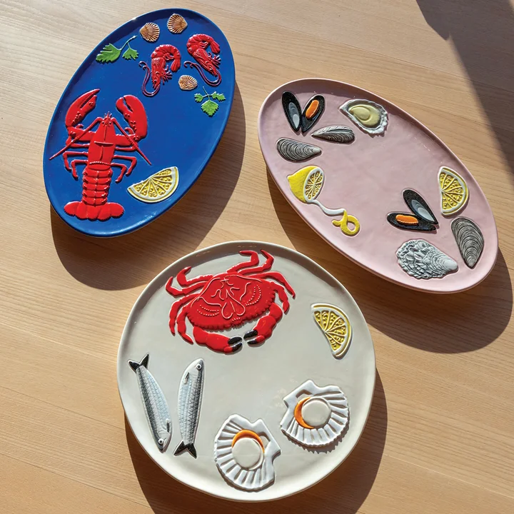 & klevering - De la mer serveerschalen