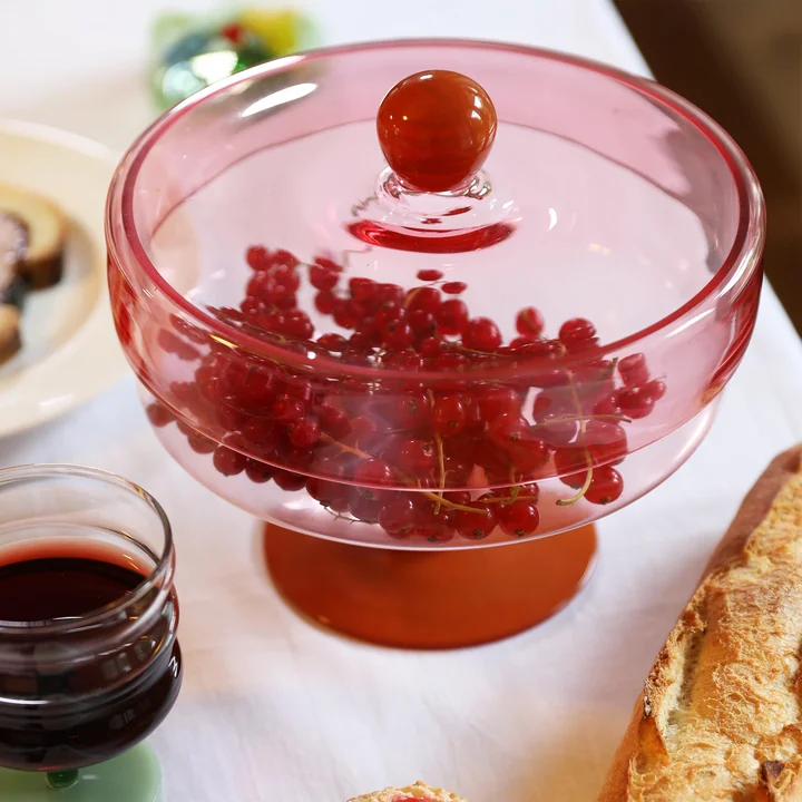 & klevering - Duo Voorraadpot, Ø 22 x 20 cm, roze/oranje