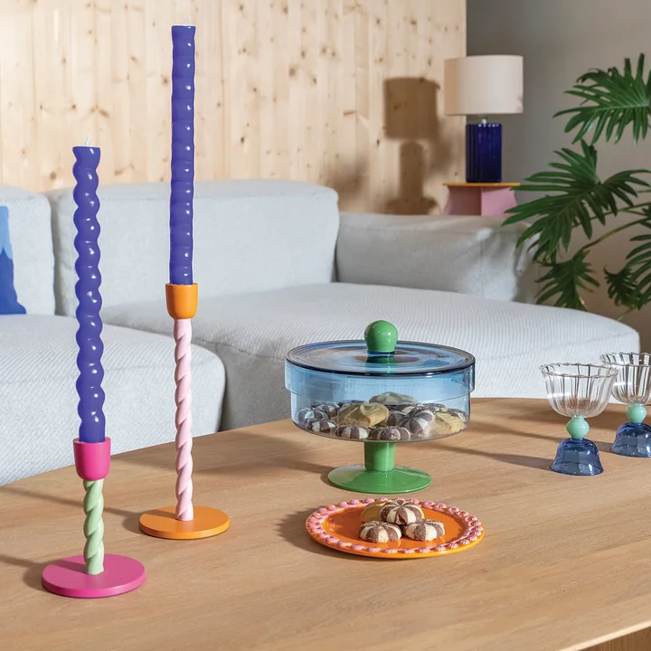 & klevering - Duo Voorraadpot, Ø 22 x 20 cm, blauw / groen