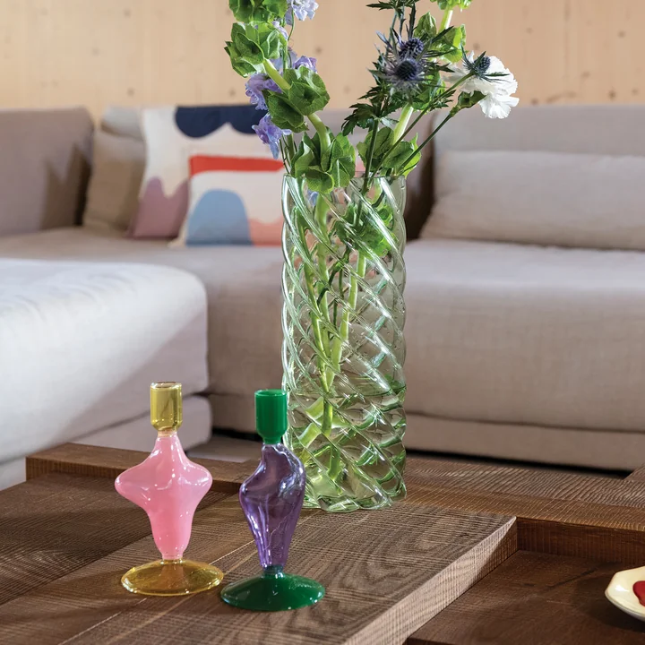 & klevering Marshmallow - Vaas 33 x Ø 12 cm, groen