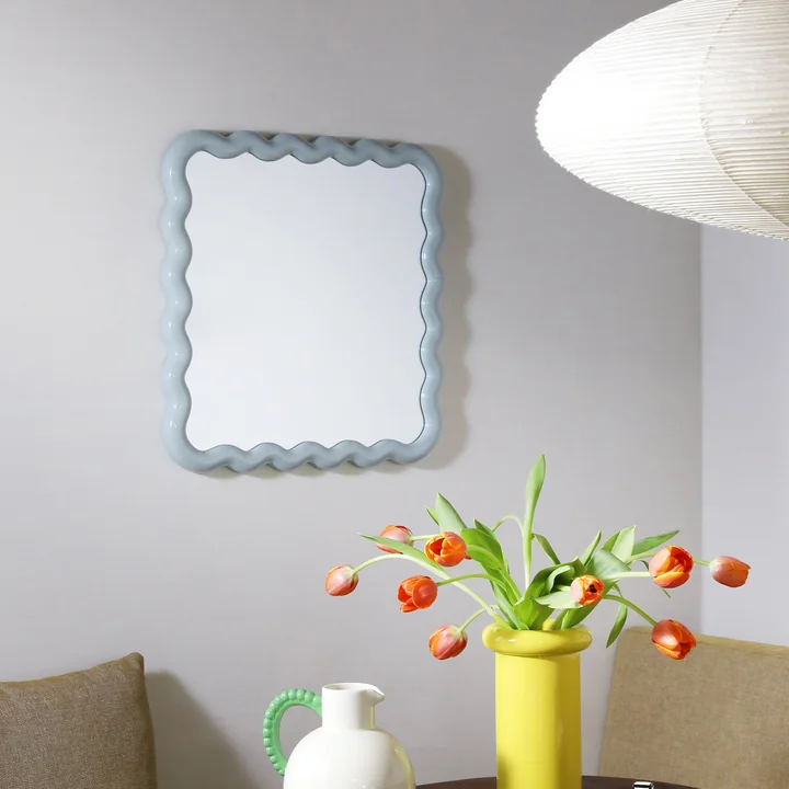 & klevering - Zigzagspiegel 60 x 60 cm, mist