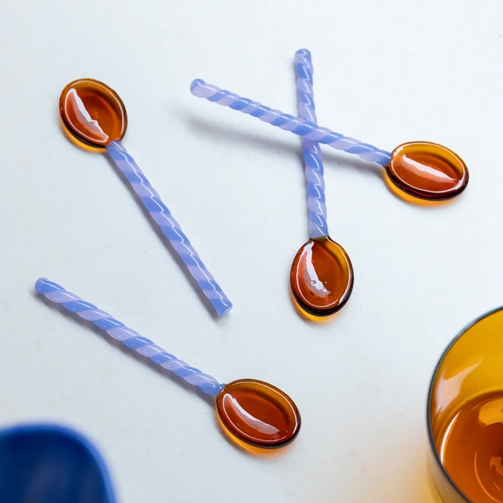 & klevering - Duet lepel, barnsteen (set van 4)