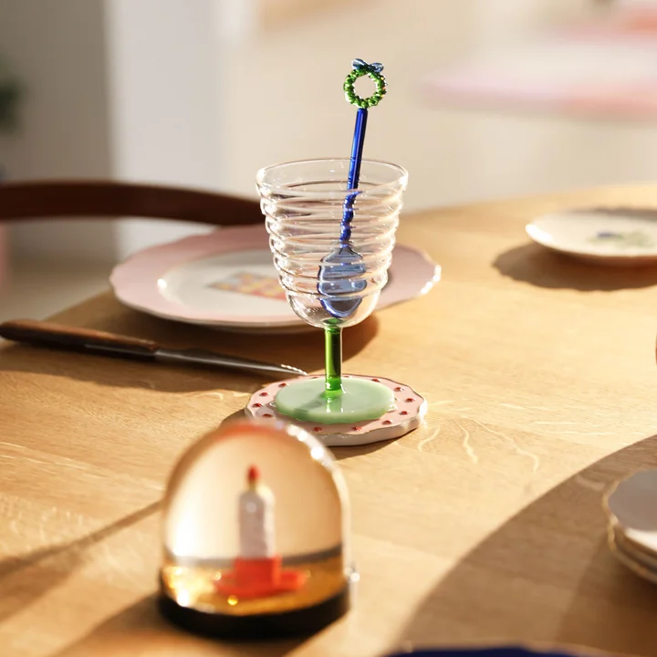 Vrolijke lepel, blauw (set van 2) van & klevering