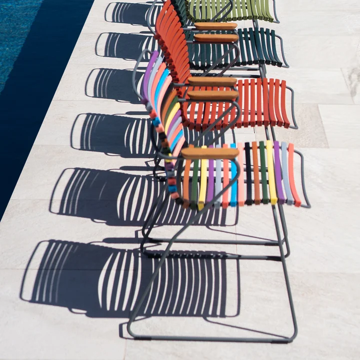 HOUE - CLICK Eetkamerstoel voor buiten met hoge rugleuning, multicolour 2