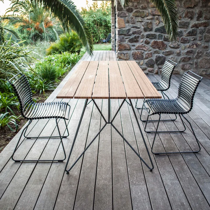 HOUE - CLICK Eetkamerstoel voor buiten, zwart