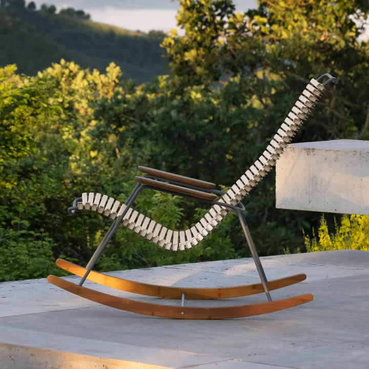 HOUE - CLICK Outdoor Schommelstoel, beige