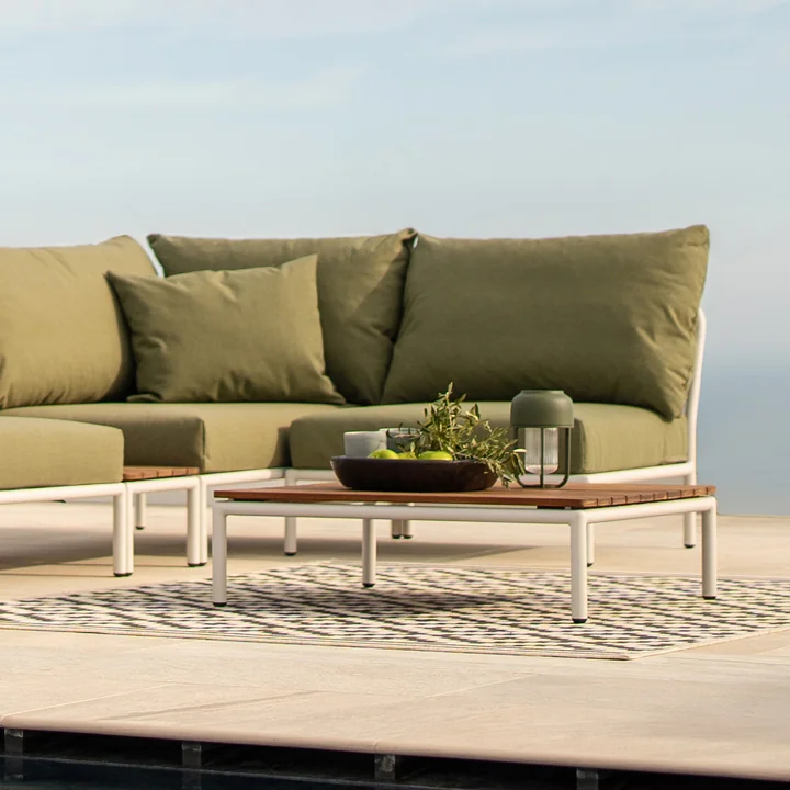 HOUE - Level / Level 2 Salontafel, 81 x 81 cm, gedempt wit