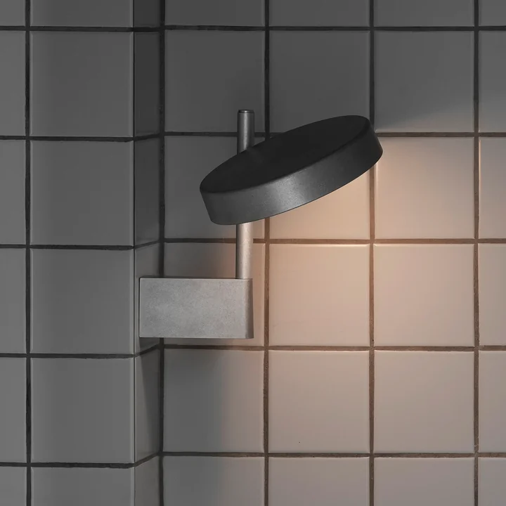 Wästberg - w242 Pastille alu LED wandlamp br1, aluminium onbewerkt