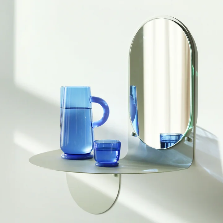 Dauwglas, 0,2 l, blauw (set van 2) van & klevering