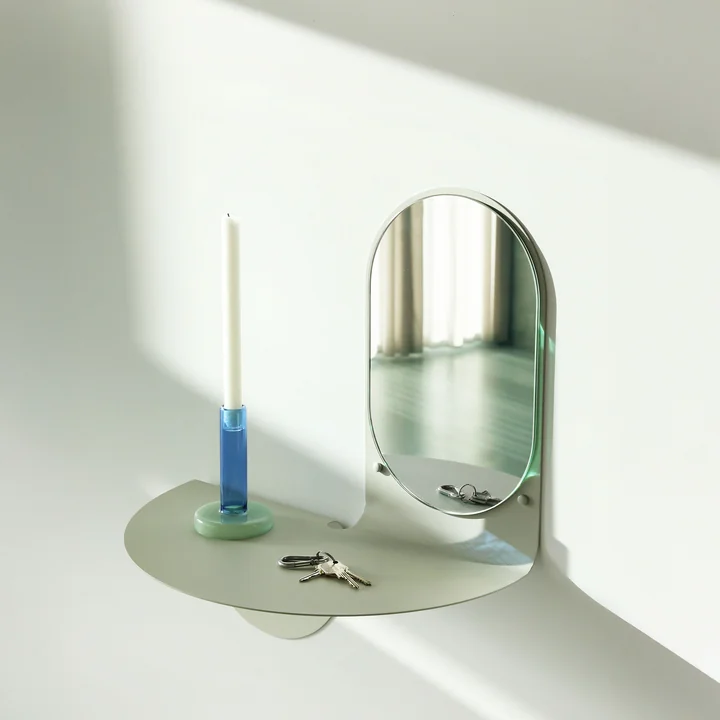 Klapspiegel, 53 x 63 cm, grijs van & klevering