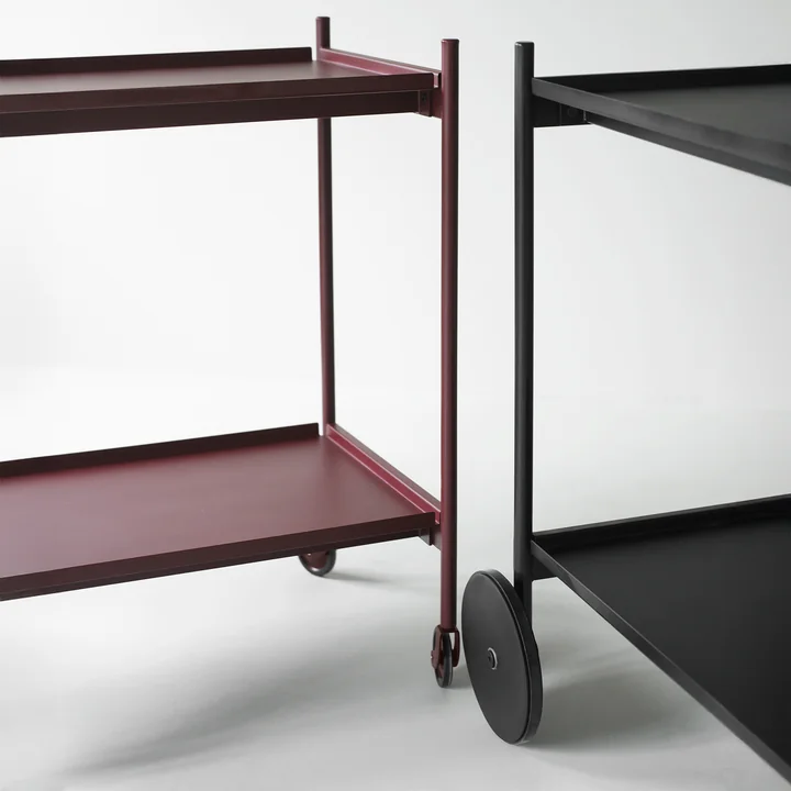Normann Copenhagen - Rul trolley, zwart en bordeauxrood