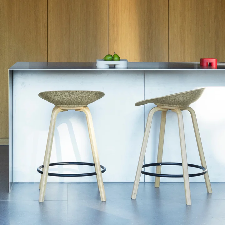 Normann Copenhagen - Mat barkruk 65 cm, zeewier / zwart