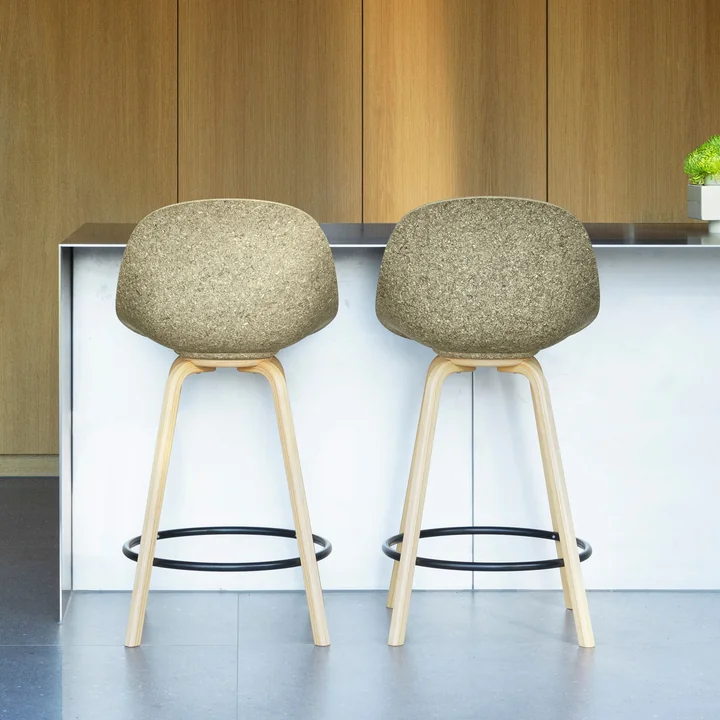 Normann Copenhagen - Mat barkruk 65 cm, zeewier / zwart