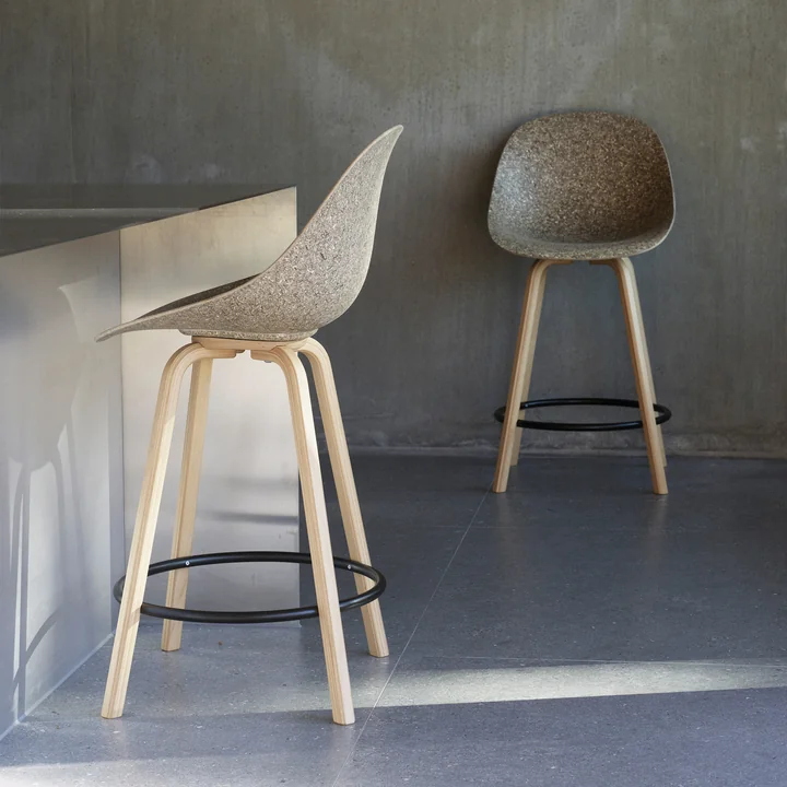 Normann Copenhagen - Mat barkruk 65 cm, zeewier / zwart