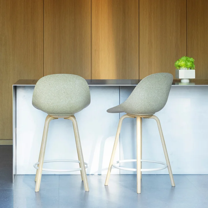 Normann Copenhagen - Mat barkruk 65 cm, hennep / crème