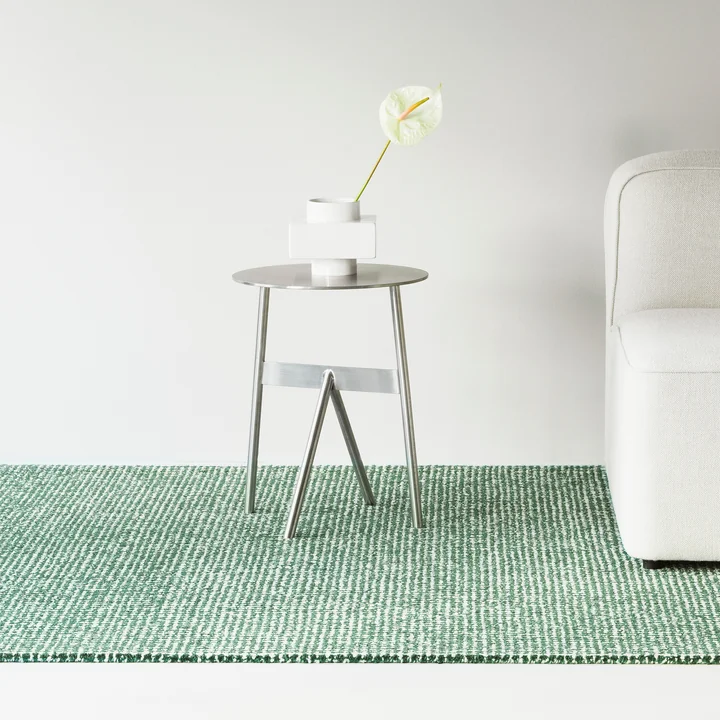 Normann Copenhagen - Flick vloerkleed 170 x 240 cm, gebroken wit / donkergroen