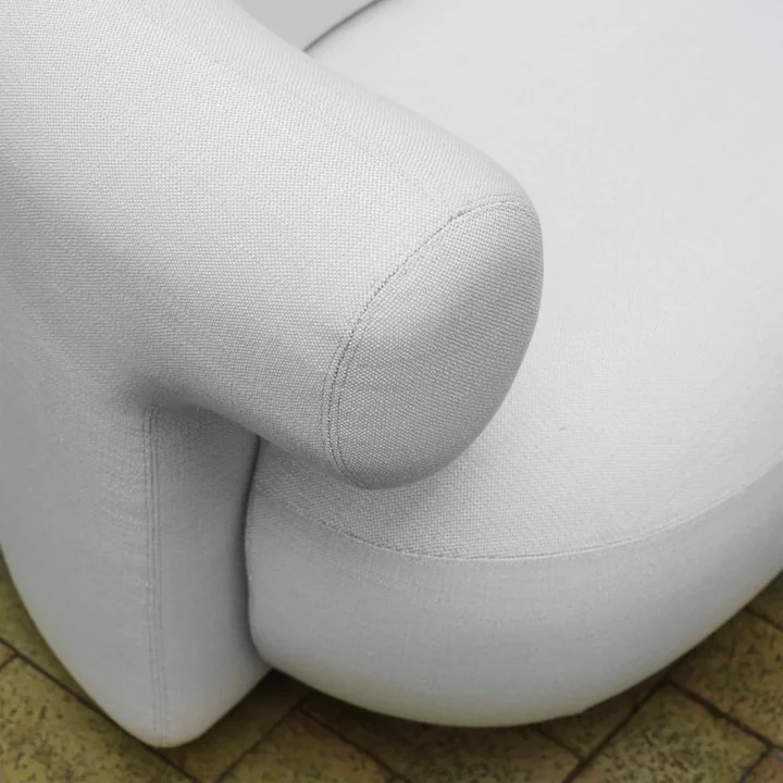 Normann Copenhagen - Burra buiten lounge stoel met draaifunctie, wolf (Wander J617)