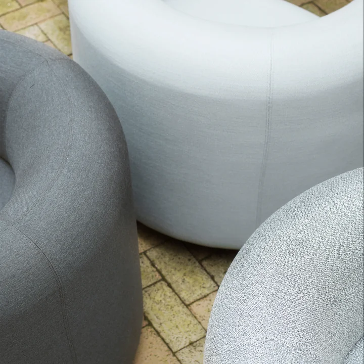 Normann Copenhagen - Burra outdoor loungestoel met draaibare rugleuning, groep