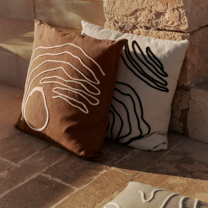 Ferm Living - Jot kussen, 50 x 50 cm, naturel