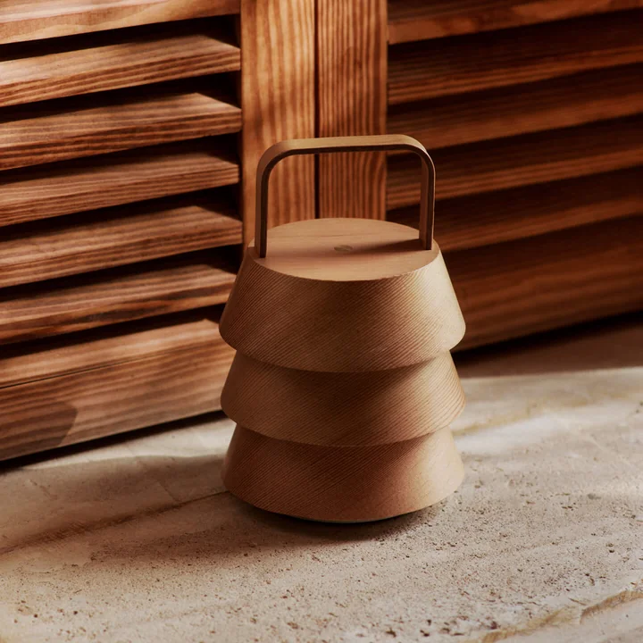 Ferm Living - Luver LED tafellamp met oplaadbare batterij, naturel